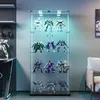 Skleněná vitrína UnboxG stojící vitrína v černé barvě s LED Náhled obrázku produktu 2