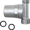 A silver water hammer arrester with two black rubber washers. Anteprima dell’immagine prodotto