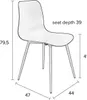 Housecraft Living Leon Esszimmerstuhl Beige - 2 er Set Produktbild-Vorschau 4