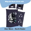 Star Wars Bettwäsche "Darth Vader" 135x200cm 80x80cm 100% Produktbild-Vorschau 2