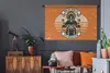 MuchoWow® Wandteppich Wandbehang Motorrad - Skelett - Produktbild-Vorschau 5
