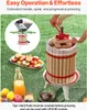 SucceBuy Pressoir manuel pour fruits et vins avec panier en Voir les images du produit 4