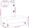 vidaXL Portaombrelli grigio chiaro 45x25x8,3 cm granito Anteprima dell’immagine prodotto 7