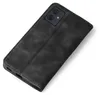 A black flip cover for a smartphone is shown on a white background. Produktbild-Vorschau