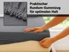 Spannbettlaken, 100x200 cm, Baumwolle, grau Produktbild-Vorschau 3