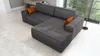 Ecksofa TOR mit Schlaffunktion. Farbe: Graphite. Produktbild-Vorschau 2