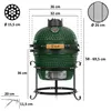 BBQ-Toro Kamado Grill Holzkohlegrill Ø 32 cm "HAIIRO" mit Produktbild-Vorschau 7
