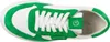 A top-down view of a white and green sneaker. Produktbild-Vorschau