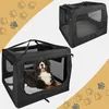 Faltbare Hundebox Schwarz Transporttasche Transportbox Produktbild-Vorschau 2