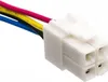 A close-up shot of a white electrical connector with wires. Produktbild-Vorschau