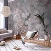 Selbstklebende Folie Fototapete - Marble Flowers - Natural Produktbild-Vorschau 1