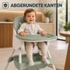 Baby Vivo Design 2in1 Kinderhochstuhl - Oscar in Grün Produktbild-Vorschau 6