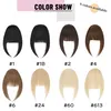 Clip per extension di capelli veri da donna, frangia curva Anteprima dell’immagine prodotto 8