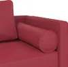 vidaXL Chaiselongue mit Kissen Weinrot Kunstleder Produktbild-Vorschau 6