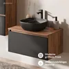 Planetmöbel ARISA Waschtisch 80 cm schwarz mit Produktbild-Vorschau 5