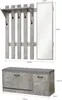 Mondeer Vestiaire d'entrée Ensemble d'armoires à chaussures Voir les images du produit 11