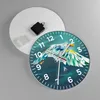 Wanduhr - Rund - Glasuhr - Adler Abstraktion - 30x30cm - Produktbild-Vorschau 2