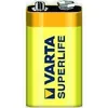 A Varta Superlife 9V battery is shown against a white background. Náhled obrázku produktu