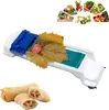 A sarma roller with ingredients and finished products. Produktbild-Vorschau