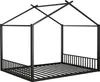 MODFU Lit enfant 140x200 cm Cabane avec Sommier à Lattes, Voir les images du produit 10