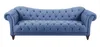 Beige Couch mit knöpfen Chesterfield Sofa Polster Sitz Produktbild-Vorschau 1