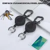 Schwarzer Rundkarabiner Schlüsselanhänger, Outdoor Produktbild-Vorschau 7