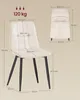 VASAGLE Drehbare Esszimmerstühle 4er Set, Ergonomische Produktbild-Vorschau 7