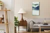 Wandkunst Leinwand Bild Uhr 30x60 Malerei Asiatisches See Produktbild-Vorschau 3