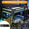 Merax Gaming Etagenbett 140x200 cm, Hochbett mit Produktbild-Vorschau 5