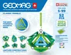 Packaging for a GEOMAG Classic Panels construction toy set, showcasing the product and its features. Podgląd zdjęcia produktu