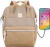 Himawari | Zaino sportivo color cammello, con scomparto USB Anteprima dell’immagine prodotto 1