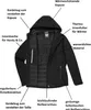 Mivaro Herren Winter Softshelljacke in Anthrazit - Produktbild-Vorschau 2