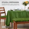 HOMESCAPES 2er polštář na lavici tmavě zelený 100% bavlna Náhled obrázku produktu 7