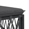 vidaXL Záhradná stolička s vankúšom Anthracite Fabric Náhľad obrázku produktu 5