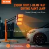 Lampa utwardzająca na podczerwień VEVOR, 3300 W, ustawienie Podgląd zdjęcia produktu 2