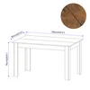Mondeer Esstisch Esszimmertisch 120 x 80 x 75cm, Schwarz & Produktbild-Vorschau 7