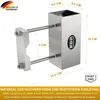 Sonnenschirmhalter aus Edelstahl für Balkongeländer rund Produktbild-Vorschau 4