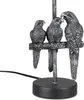 Formano Antik-silberfarbene Papageienlampe mit schwarzem Produktbild-Vorschau 2