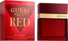A product shot of Guess Seductive Red Eau de Toilette for men, showing both the box and the bottle. Voir les images du produit