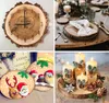 12 Stück Baumscheiben, Holzscheiben zum Basteln 18-20cm Produktbild-Vorschau 3