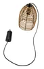 Hängeleuchte LED Rattan Optik Außen Innenbereich 18x16 cm Produktbild-Vorschau 4
