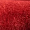 Tapis Shaggy Tapis à poils longs lavable antidérapant rouge Voir les images du produit 2