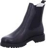 A black leather boot on a white background. Produktbild-Vorschau
