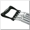 A close-up studio shot of a black and silver hand expander with multiple springs. Voir les images du produit