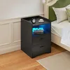 Table de chevet Peviasot sur 4 roulettes, éclairage RGB Voir les images du produit 8