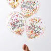 5 Regenbogen Konfettiballons Birthday 30cm Produktbild-Vorschau 3