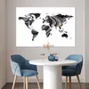 MuchoWow® Poster Weltkarte - Farbe - Gold 120x80 cm - Produktbild-Vorschau 5