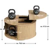 FABATO Runder Couchtisch mit Liftfunktion, geriffelter Produktbild-Vorschau 2