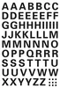HERMA Buchstaben Sticker A-Z Folie schwarz 10 mm hoch 1 Produktbild-Vorschau 1