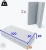 Turnmatte 2-teilig 100x100x10 Orange-Gelb | Weichbodenmatte Produktbild-Vorschau 2